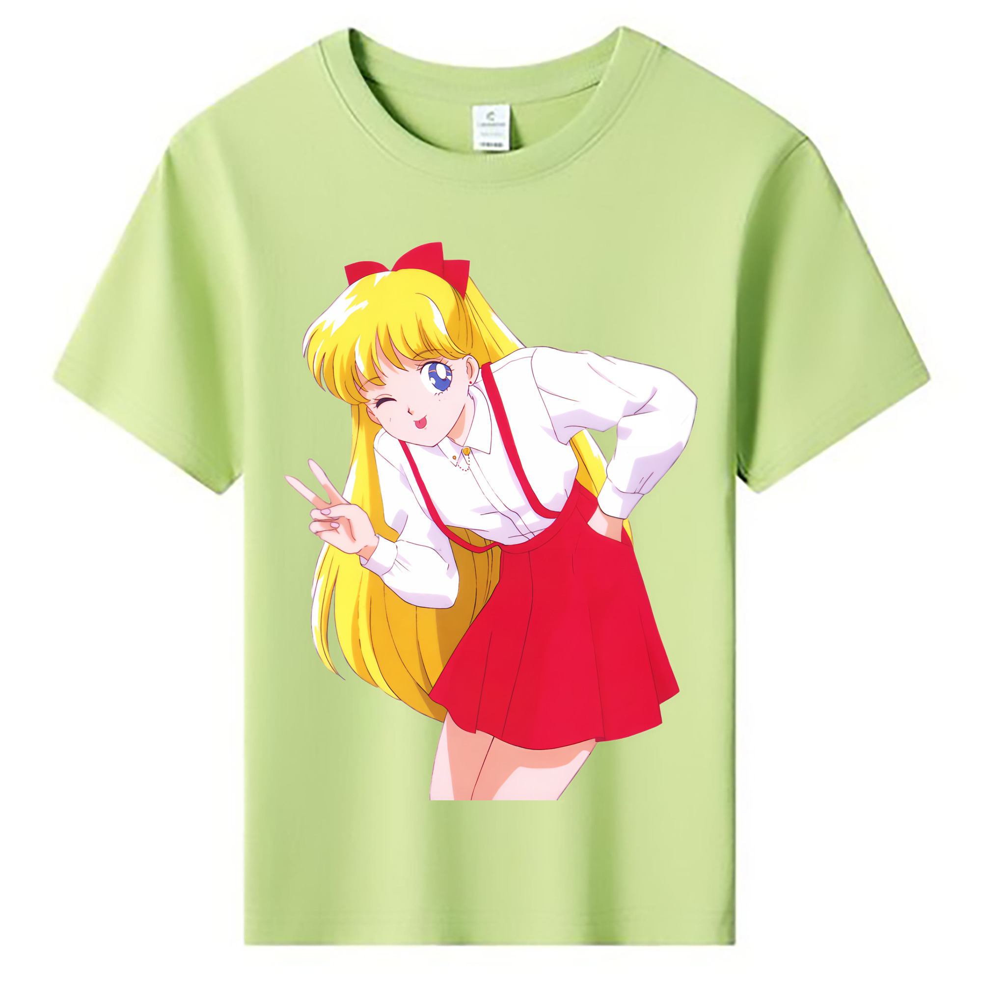 （画像用） 美少女戦士セーラームーン 愛野 美奈子 あいの みなこ Sailor Moon Aino Minako 綿100％キッズTシャツ（フロントプリント）